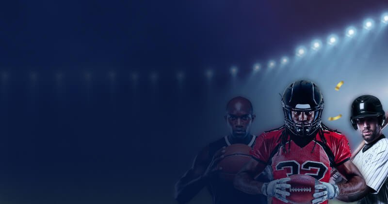 Football players in action